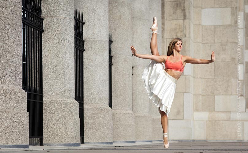 Professional Dancer at Exhibition Place. Toronto Canada dance photgraphy by David Walker.
