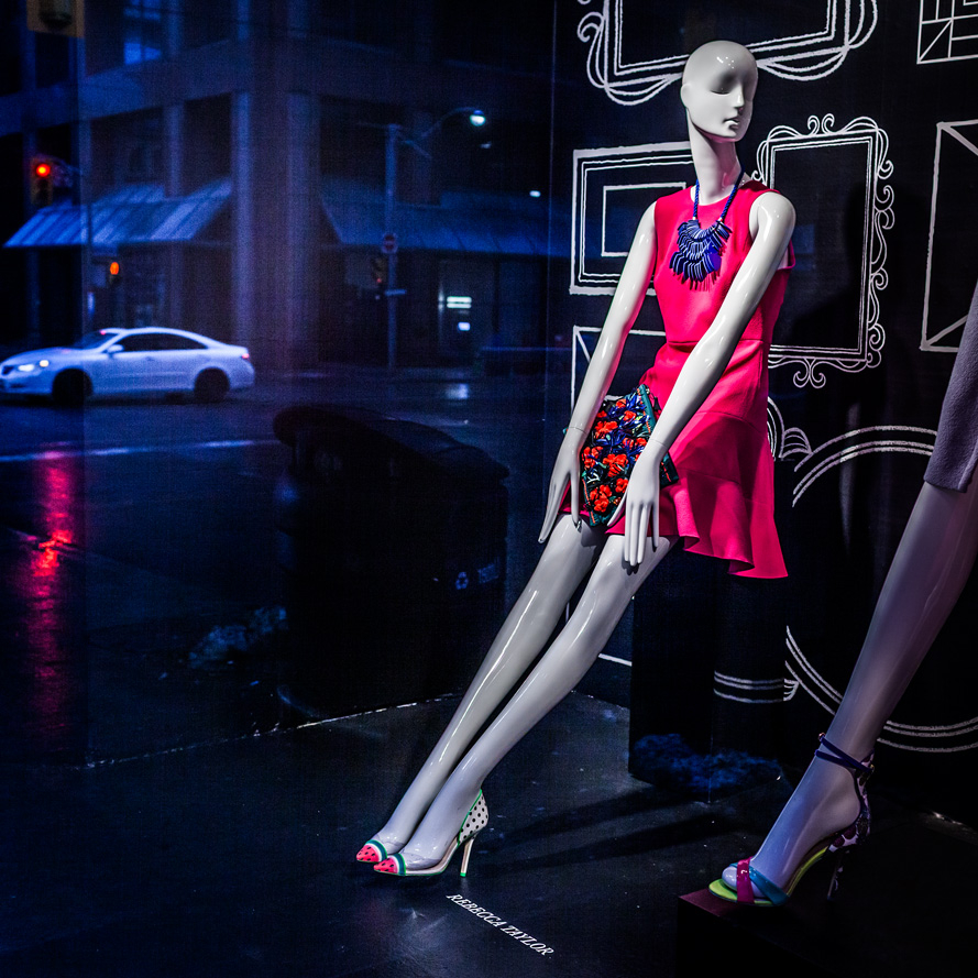 Saks Fashion Window Spring 2015 downtown Toronto Canada dance and performance photographer David Walker