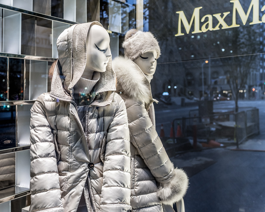 MaxMara Fashion Window Winter 2017 downtown Toronto Canada dance and performance photographer David Walker