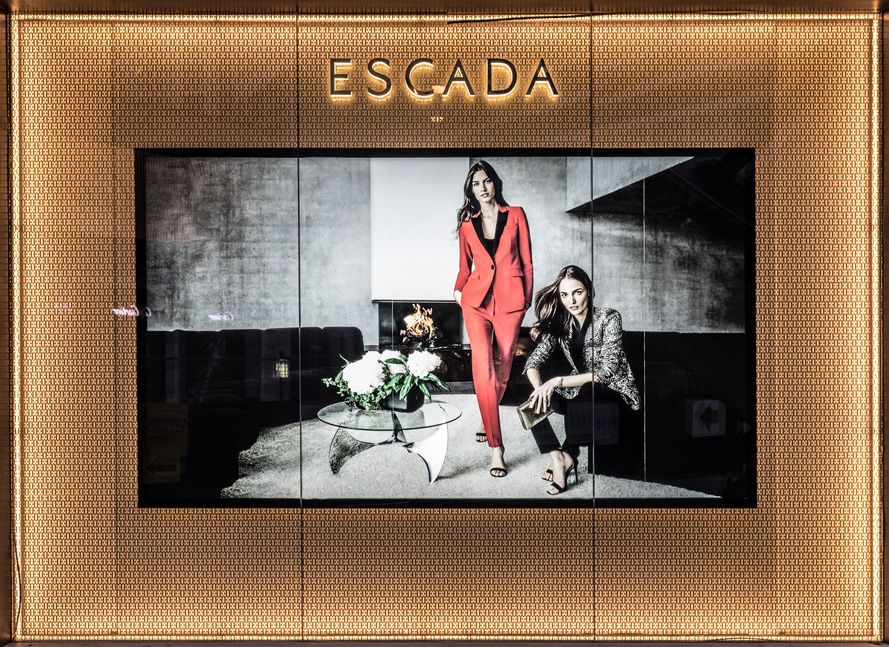 Escada Fashion Window Winter 2017 downtown Toronto Canada dance and performance photographer David Walker