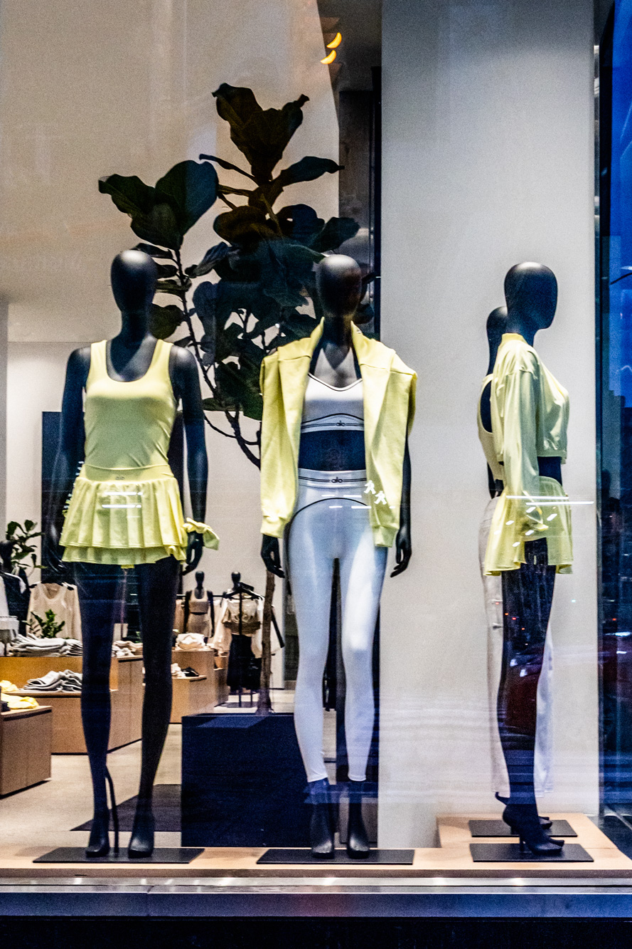 Alo Yoga Fashion Window Spring 2026 downtown Toronto Canada dance and performance photographer David Walker