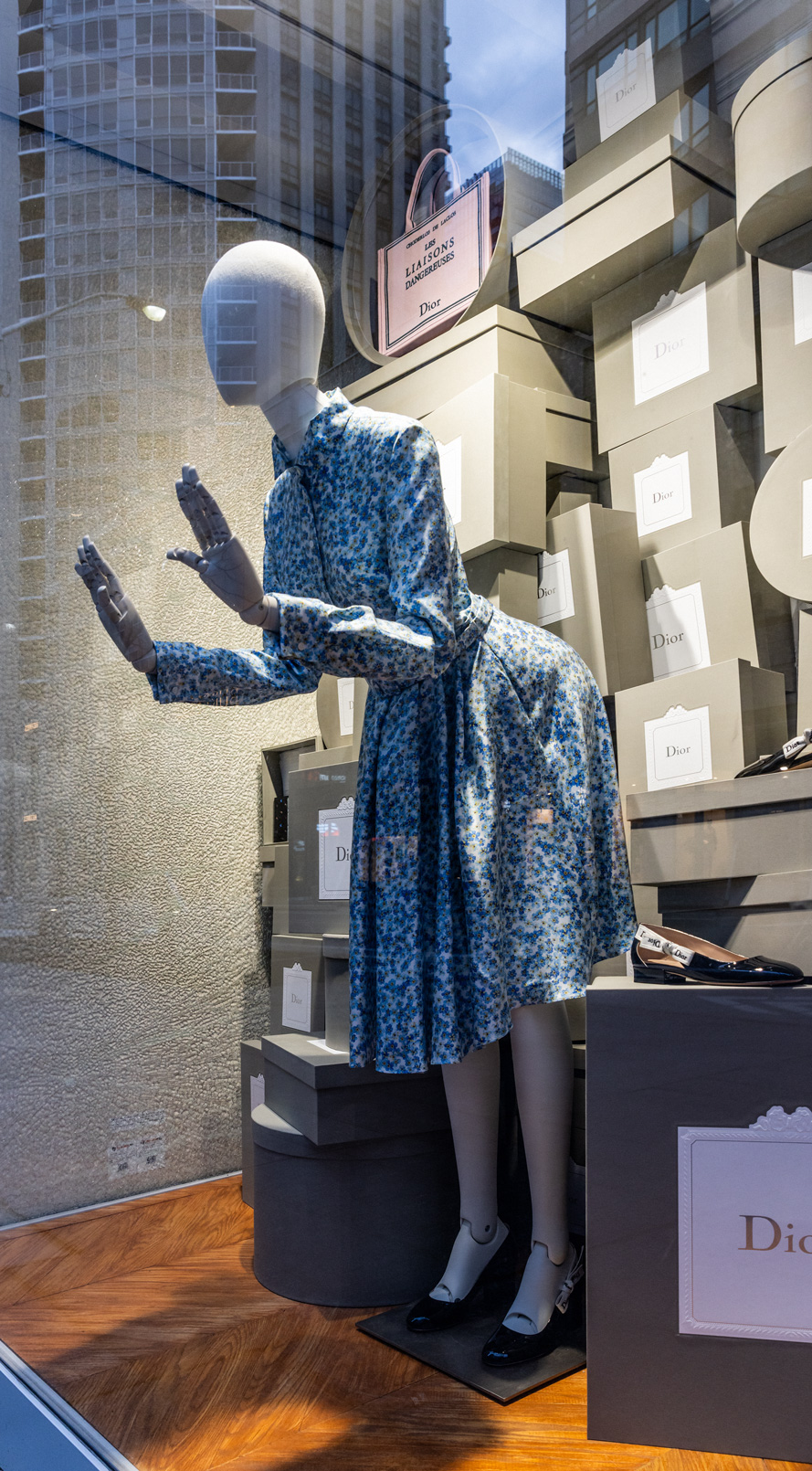 Dior Fashion Window Spring 2026 downtown Toronto Canada dance and performance photographer David Walker