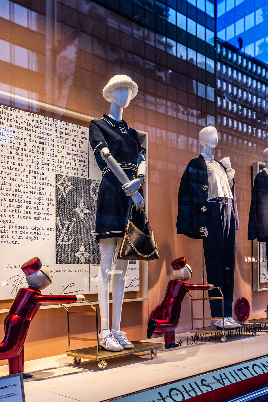 Louis Vuitton Fashion Window Spring 2026 downtown Toronto Canada dance and performance photographer David Walker
