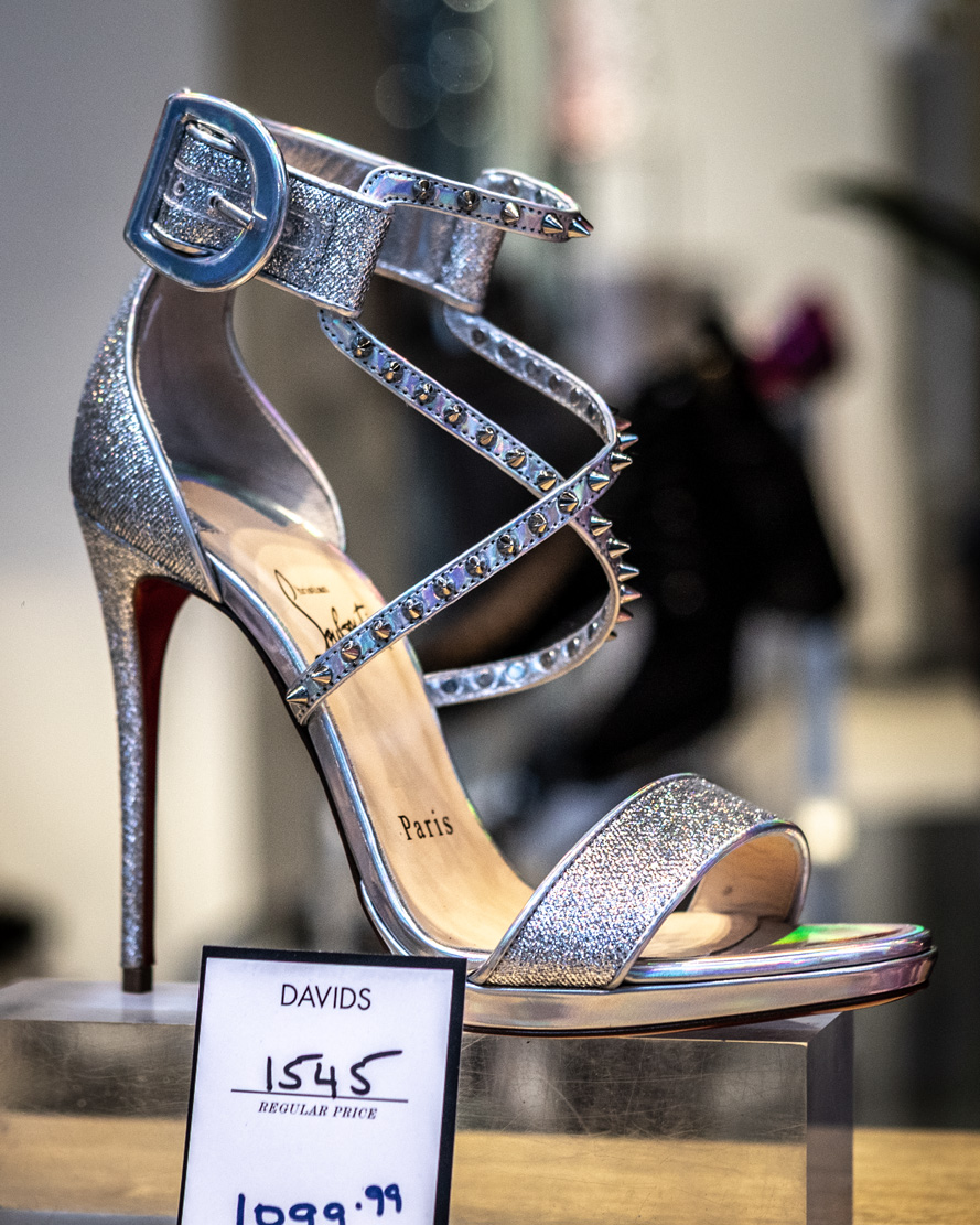 Davids Shoe Store Louboutin Choca Lux 120mm Stiletto Heel Fashion 2018 downtown Toronto Canada dance and performance photographer David Walker