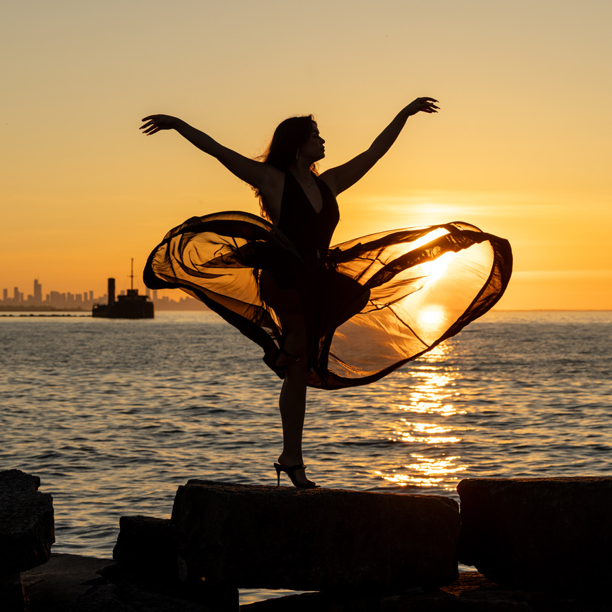Dancer Beauty Sunrise Toronto Canada Dance and Performance Arts Photographer David Walker