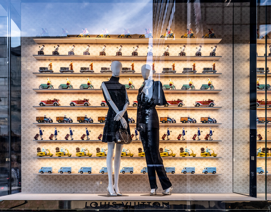 Louis Vuitton Fashion Window Fall 2026 downtown Toronto Canada dance and performance photographer David Walker
