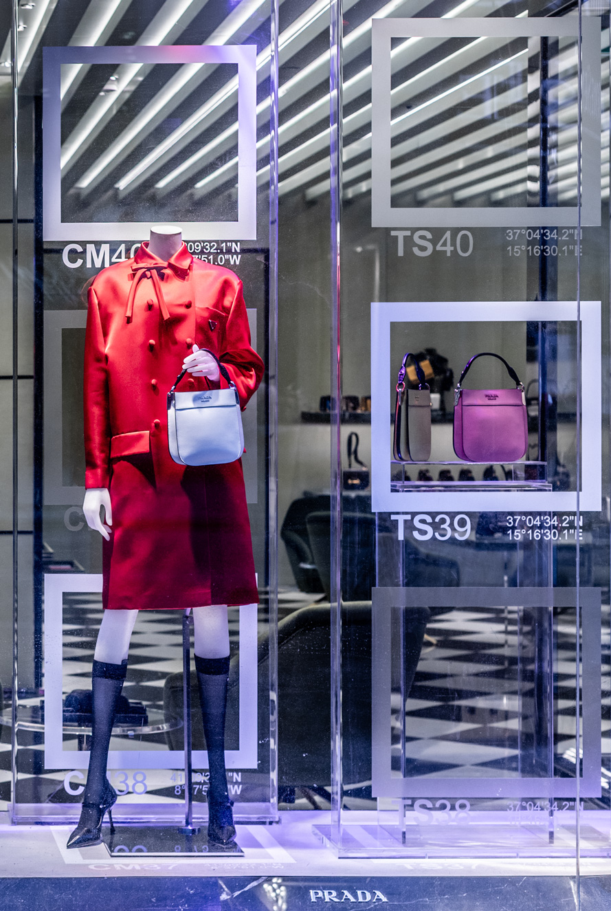 Prada Fashion Window Spring 2019 downtown Toronto Canada dance and performance photographer David Walker