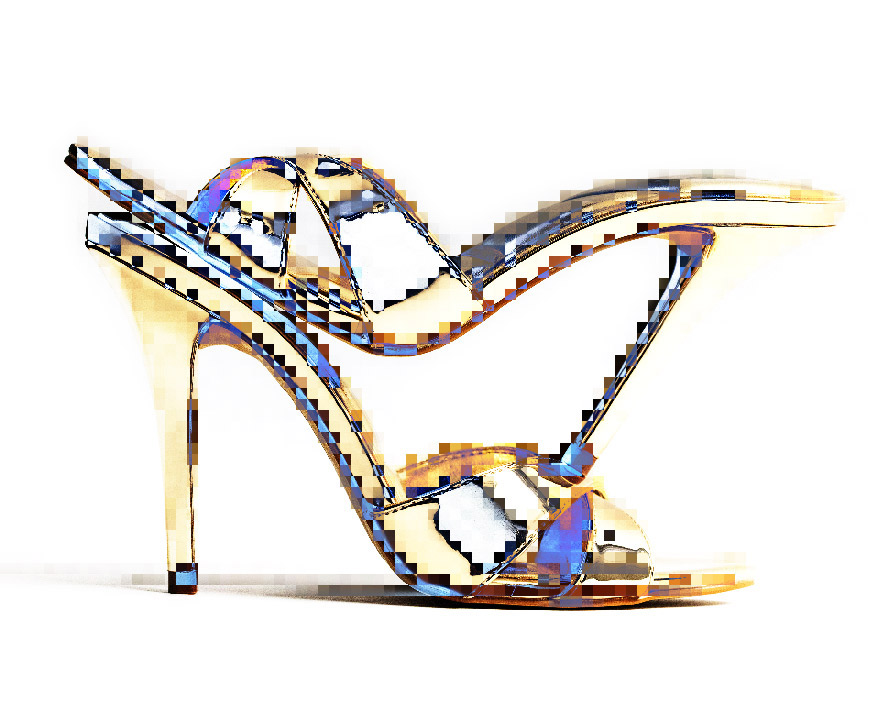 Aldo Amandah 95mm Gold Stiletto Mule Shoes Toronto Canada Performance photographer David Walker