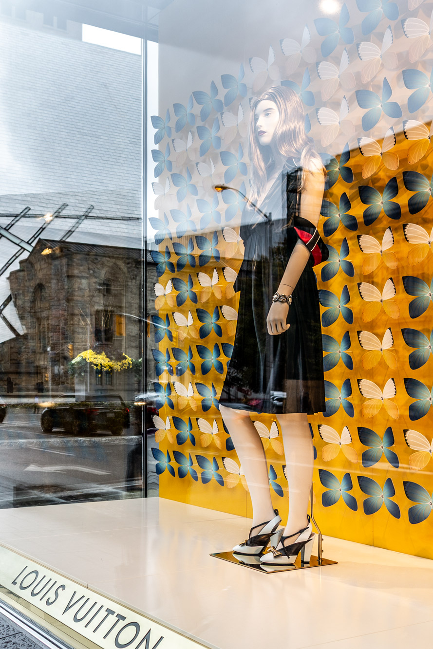 Louis Vuitton Fashion Window Fall 2018 downtown Toronto Canada dance and performance photographer David Walker