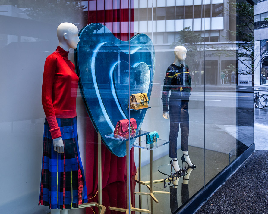 Escada Fashion Window Fall 2018 downtown Toronto Canada dance and performance photographer David Walker